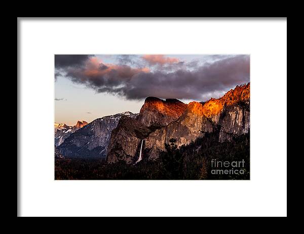 Yosemite Framed Print featuring the photograph Golden Cathedral by Paul Gillham