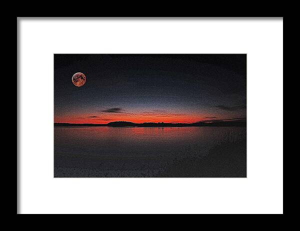 Nature Framed Print featuring the painting Golden Dawn by Adam Asar 5 by Celestial Images