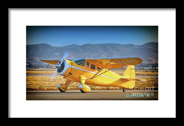 Airplane Framed Print featuring the photograph David Bole's Classic Howard by Gus McCrea