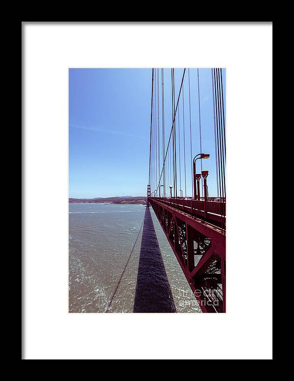 Golden Gate Framed Print featuring the photograph Golden Gate Bridge Perspective by Ana V Ramirez
