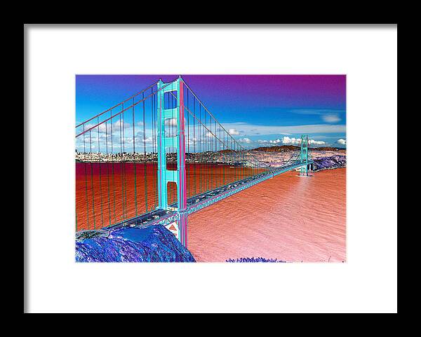 ( Water Framed Print featuring the photograph Golden gate bridge by Tom Kelly