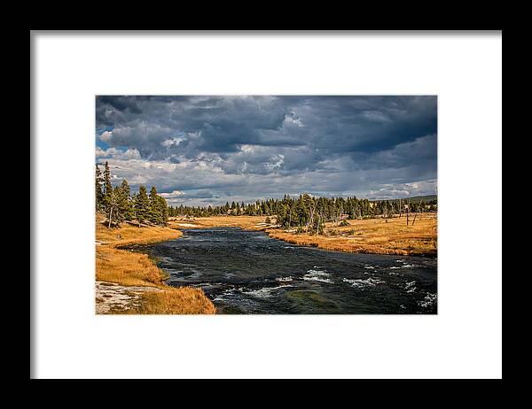 Landscape Framed Print featuring the photograph Golden Glory by Gemdelin Jackson