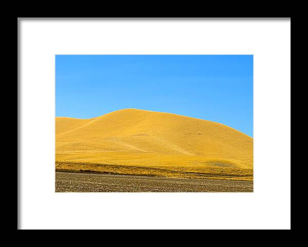 Golden Hills Framed Print featuring the photograph Golden Hill by Brad Hodges