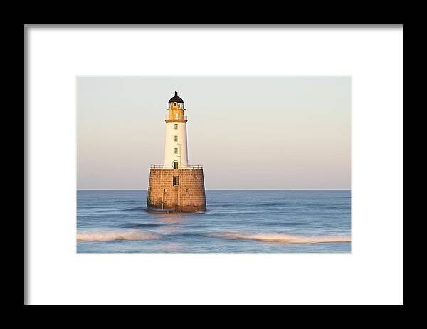 Rattray Framed Print featuring the photograph Golden Light and sea waves at Rattray Head by Stephen Taylor