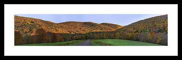 Catskill Mountains Framed Print featuring the photograph Golden Light on the Catskills by Mark Papke