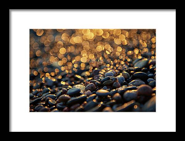 Golden Framed Print featuring the photograph Golden Shore by Doug Gibbons