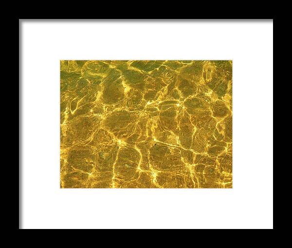 Gold Framed Print featuring the photograph Golden Wave by Steven Robiner