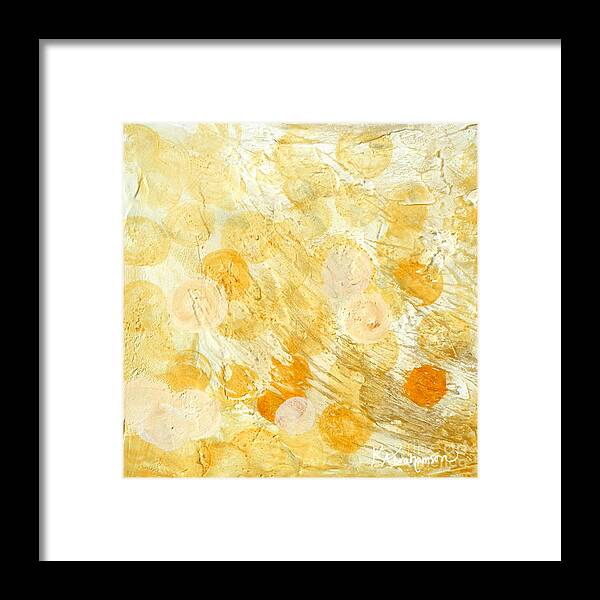 Gold Framed Print featuring the painting Goldie by Kristen Abrahamson