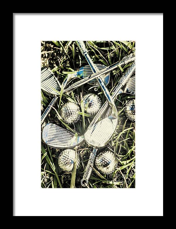 Golfclub Framed Print featuring the photograph Golf chrome by Jorgo Photography