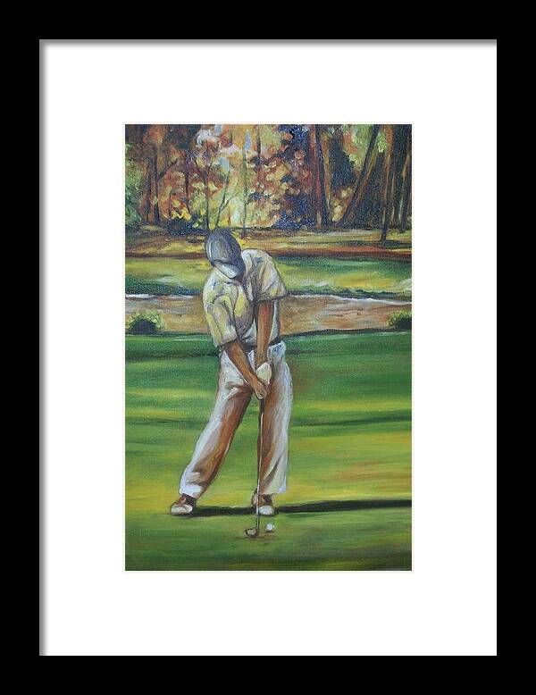 Emery Golf Framed Print featuring the painting Golf Tips by Emery Franklin