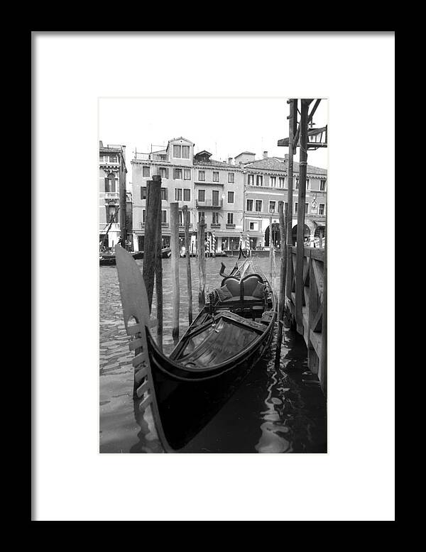 Gondola Framed Print featuring the photograph Gondole by Jean-Marc Robert