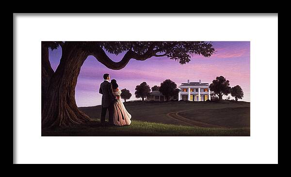 Gone With The Wind Framed Print featuring the painting Gone With The Wind by Jerry LoFaro