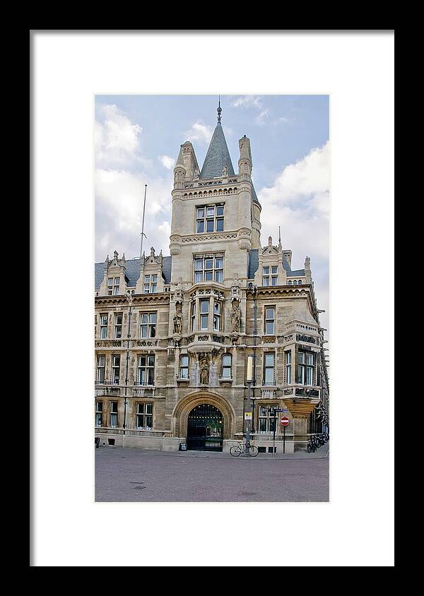 Gonville And Caius College Framed Print featuring the photograph Gonville and Caius College. Cambridge. by Elena Perelman