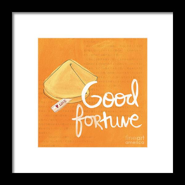 Fortune Framed Print featuring the mixed media Good Fortune by Linda Woods