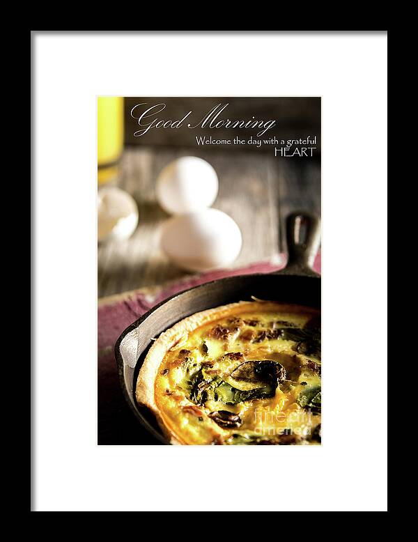 Pie Framed Print featuring the photograph Good Morning by Deborah Klubertanz