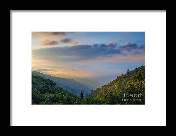 Great Smoky Mountains Framed Print featuring the photograph Good morning from the Smokies. by Itai Minovitz
