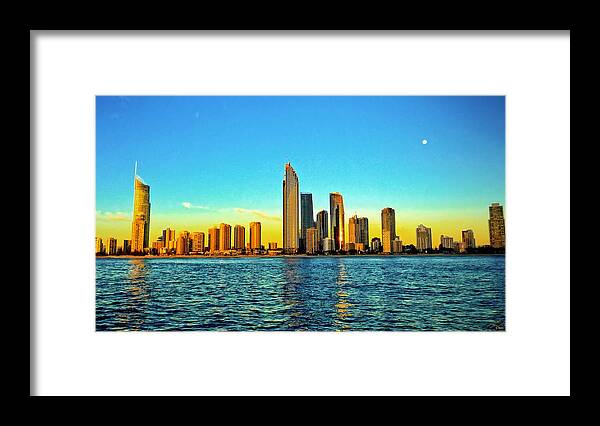 Landscape Framed Print featuring the photograph Good Morning Gold Coast by Michael Blaine