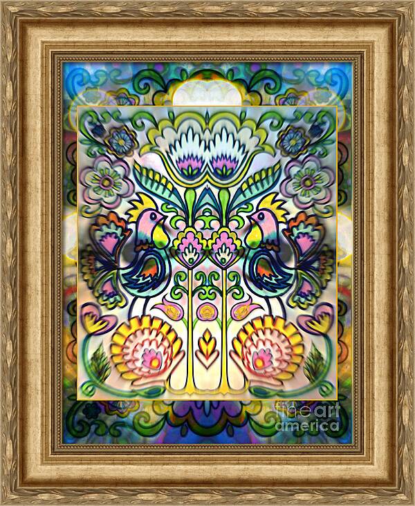 Good Morning By Wbk Framed Print featuring the mixed media Good Morning by Wbk