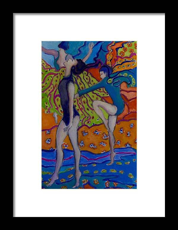 Dance Framed Print featuring the painting Good Vibrations #3 by Myra Evans