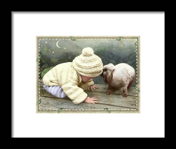 Framed Print featuring the photograph Goodnight Bunny by Adele Aron Greenspun
