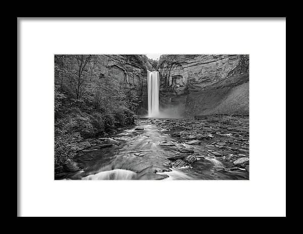 Taughannock Falls State Park Framed Print featuring the photograph Gorge Flow by Kristopher Schoenleber