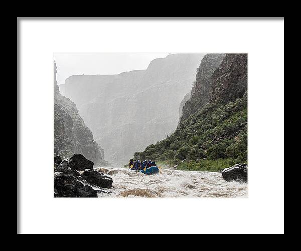 Rafting Framed Print featuring the photograph Gorge Squall by Britt Runyon
