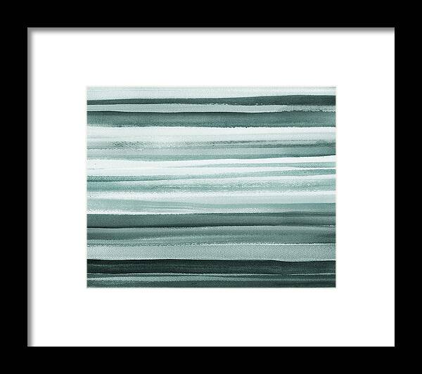 Gray Framed Print featuring the painting Gorgeous Grays Abstract Interior Decor II by Irina Sztukowski