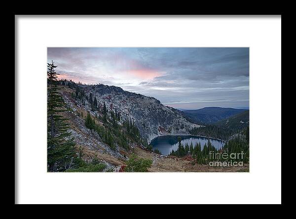 Gospel Hump Wilderness Area Framed Print featuring the photograph Gospel Lake by Idaho Scenic Images Linda Lantzy