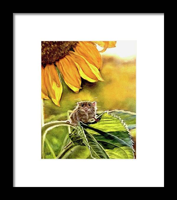 Mouse Framed Print featuring the painting Got Cheese? by Dr Pat Gehr