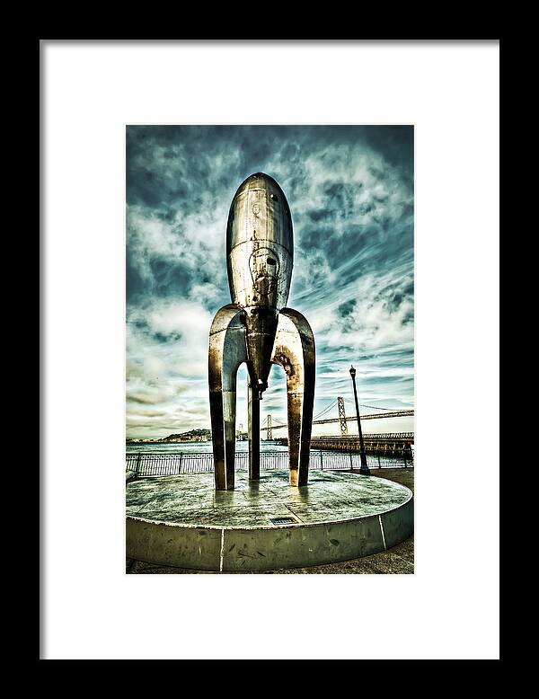 Beach Framed Print featuring the photograph Gothic Rocketship Ray Gun by John Maffei