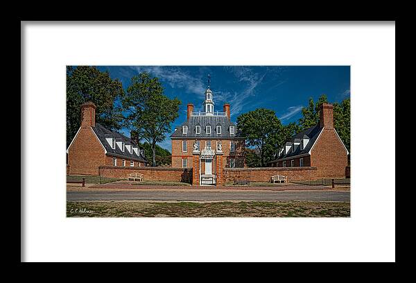 Virginia Framed Print featuring the photograph Governor's Palace by Christopher Holmes