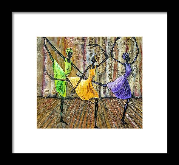 Ballet Framed Print featuring the painting Grace II by Arthur Covington