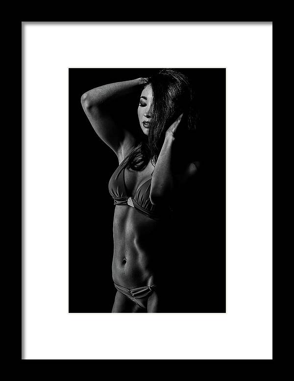 Fitness Framed Print featuring the photograph Graceful Abs by Monte Arnold