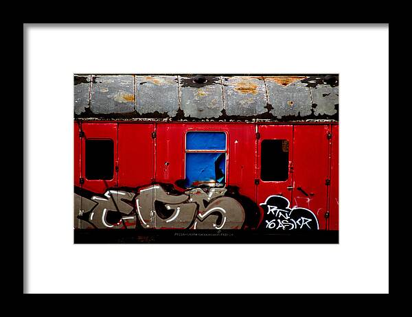 Jez C Self Framed Print featuring the photograph Graff Train by Jez C Self