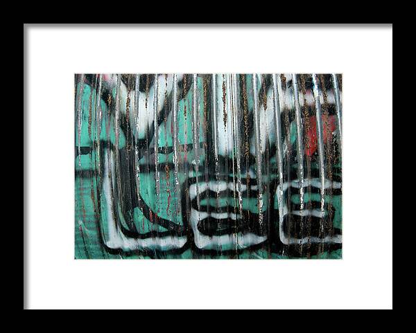 Graffiti Framed Print featuring the photograph Graffiti Abstract 2 by Jani Freimann