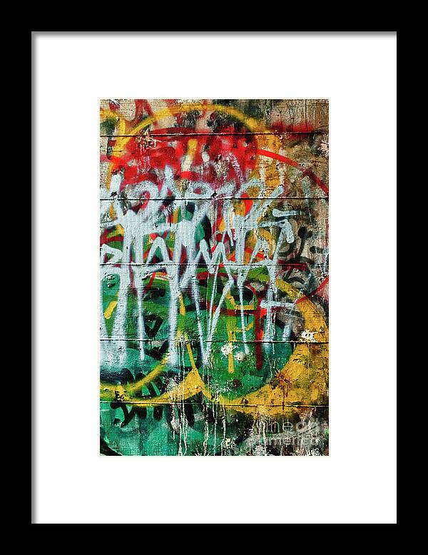Scramble Framed Print featuring the photograph Graffiti Scramble by Terry Rowe