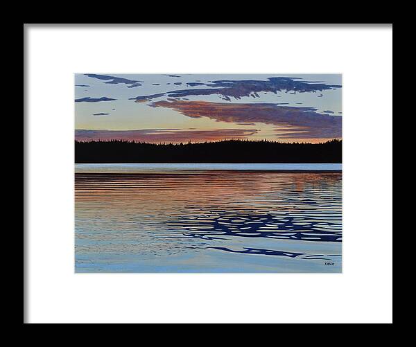 Lakes Framed Print featuring the painting Graham Lake by Kenneth M Kirsch