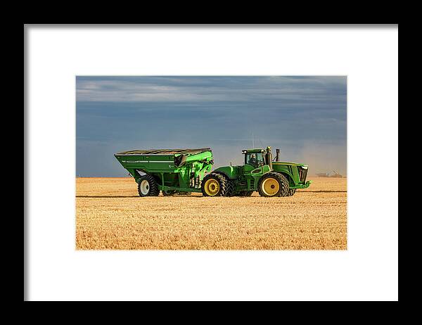 Grain Cart Framed Print featuring the photograph Grain Cart by Todd Klassy