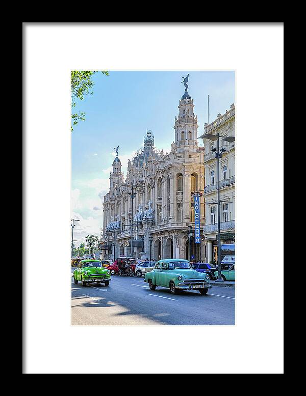 Caribbean Framed Print featuring the photograph Gran Teatro de la Habana by Joel Thai