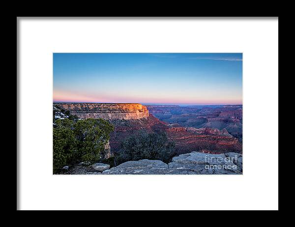 Arizona Framed Print featuring the photograph Grand Canyon Sunrise 2 by Timothy Hacker