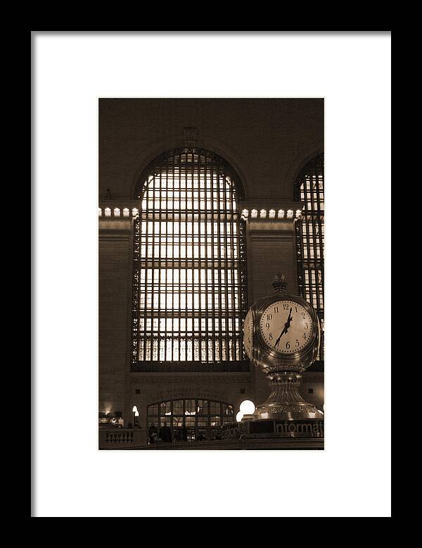 Train Framed Print featuring the photograph Grand Central Station by Henri Irizarri