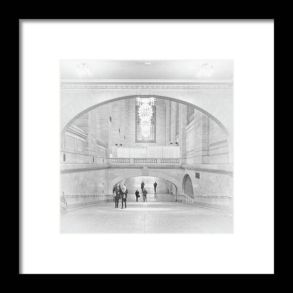 High Key Framed Print featuring the photograph Grand Central Station by Lora Lee Chapman
