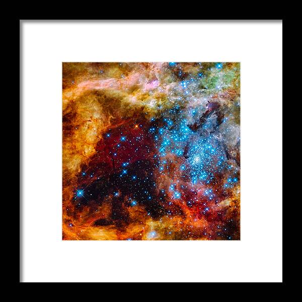 Space Exploration Framed Print featuring the photograph Grand Star-Forming Region by Marco Oliveira