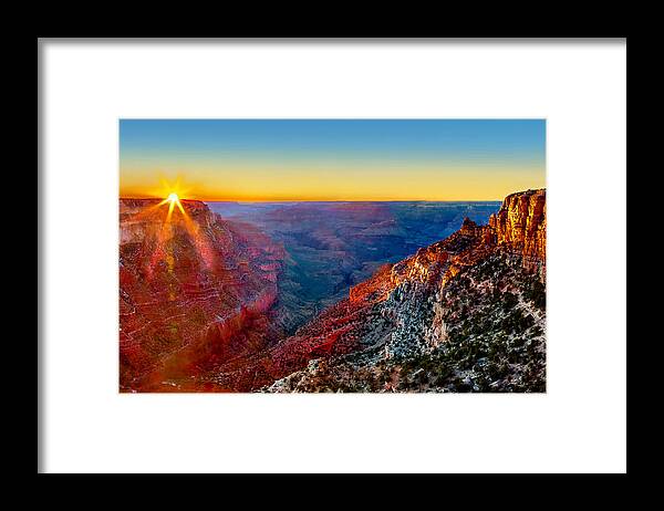 Grand Canyon Framed Print featuring the photograph Grand Sunset by Az Jackson