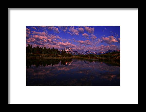 Wyoming Framed Print featuring the photograph Grand Teton National Park Oxbow Bend by Mark Smith