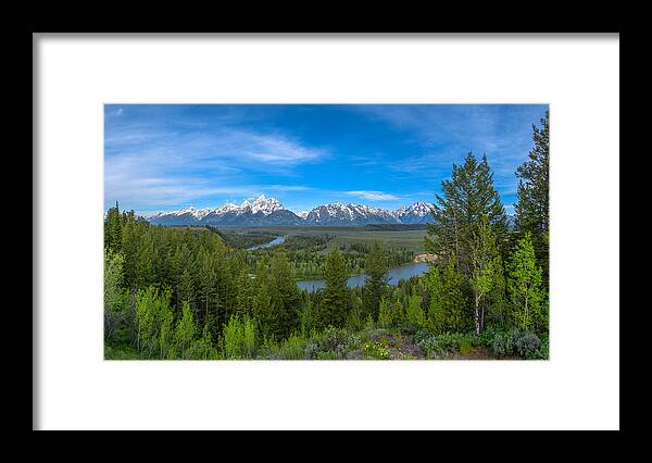 Tetons Framed Print featuring the photograph Grand Teton Vista by Darren White