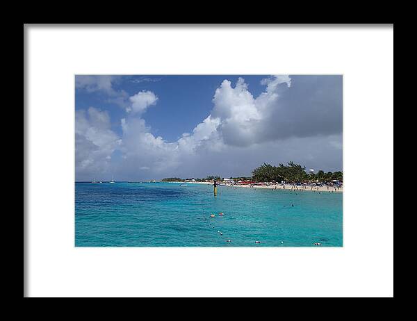 Ocean Framed Print featuring the photograph Grand Turk Beach by Lois Lepisto