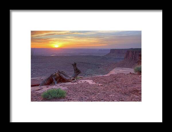 Grand Viewpoint Framed Print featuring the photograph Grand Viewpoint Sunset by Ryan Moyer