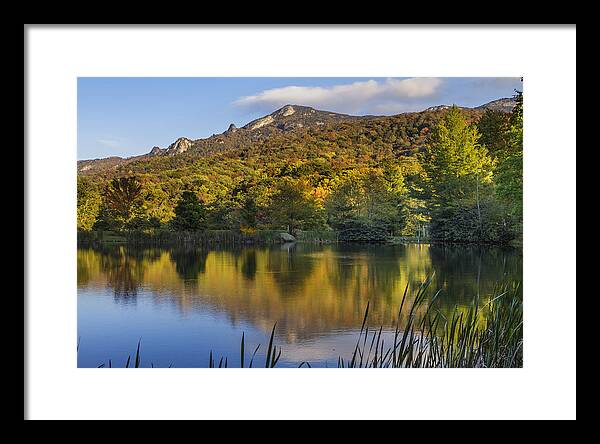 Grandfather Mountain Lake Reflections Framed Print featuring the photograph Grandfather Mountain Lake Reflections by Ken Barrett