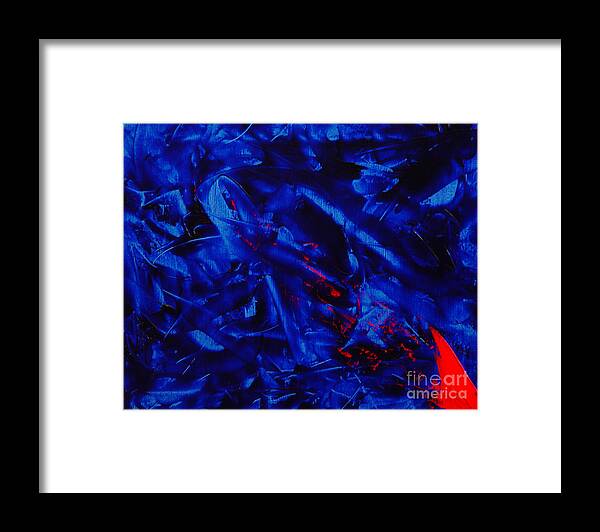Abstract Framed Print featuring the painting Grandma III by Dean Triolo